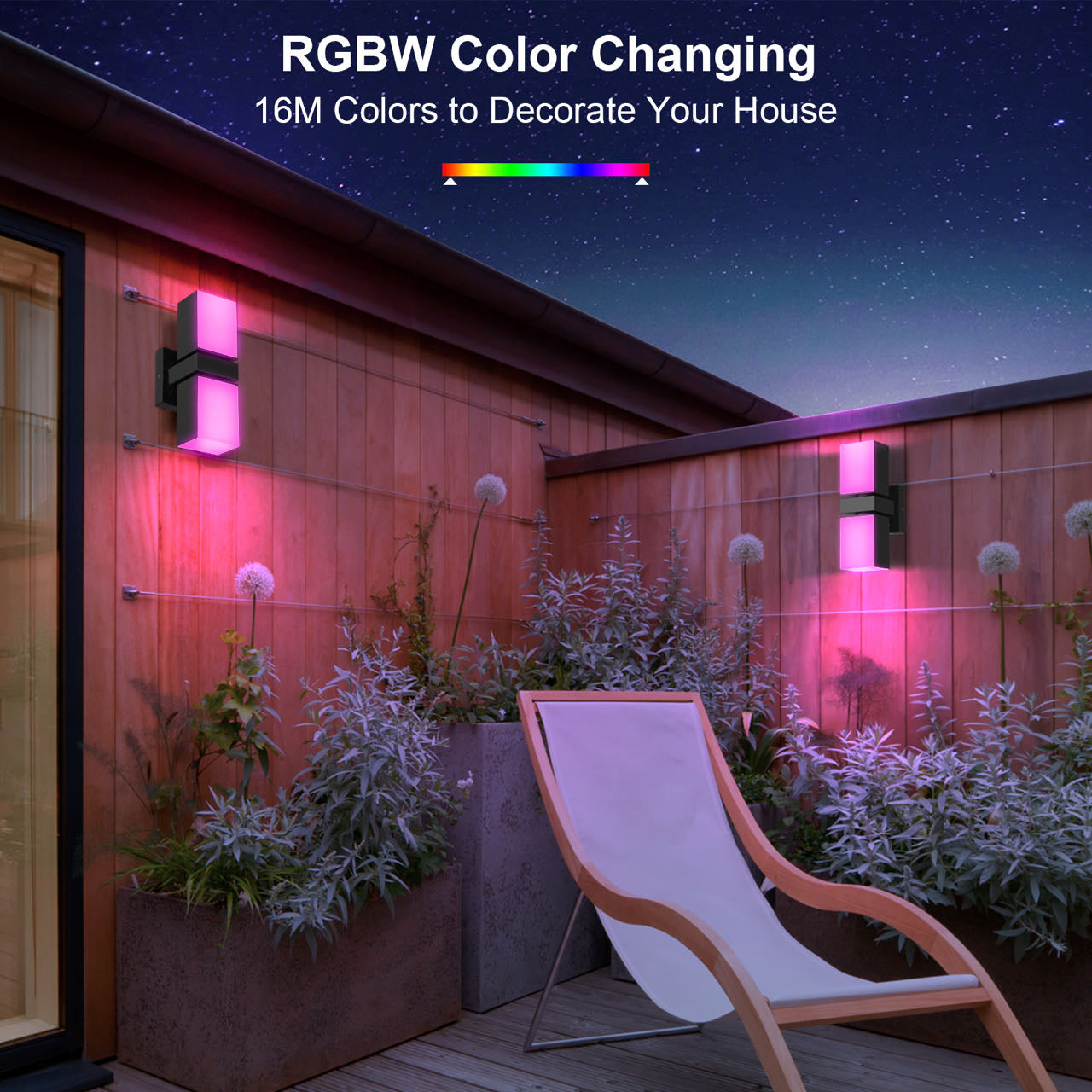 XMCOSY+ Smart Wall Lights RGB & Warm & Cool White