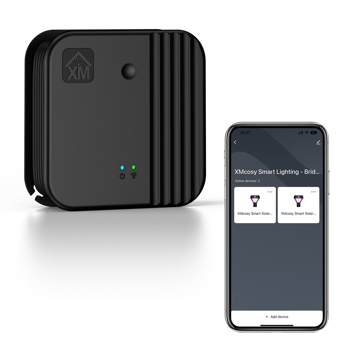 XMCOSY+ Smart Bridge Smart Solar Outdoor Lights with Motion Sensor