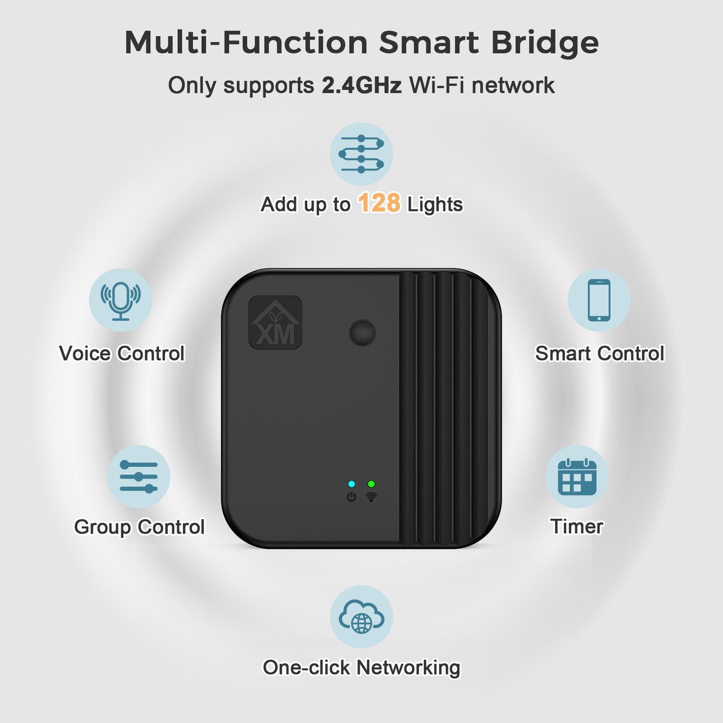 XMCOSY+ Smart Bridge Smart Solar Outdoor Lights with Motion Sensor