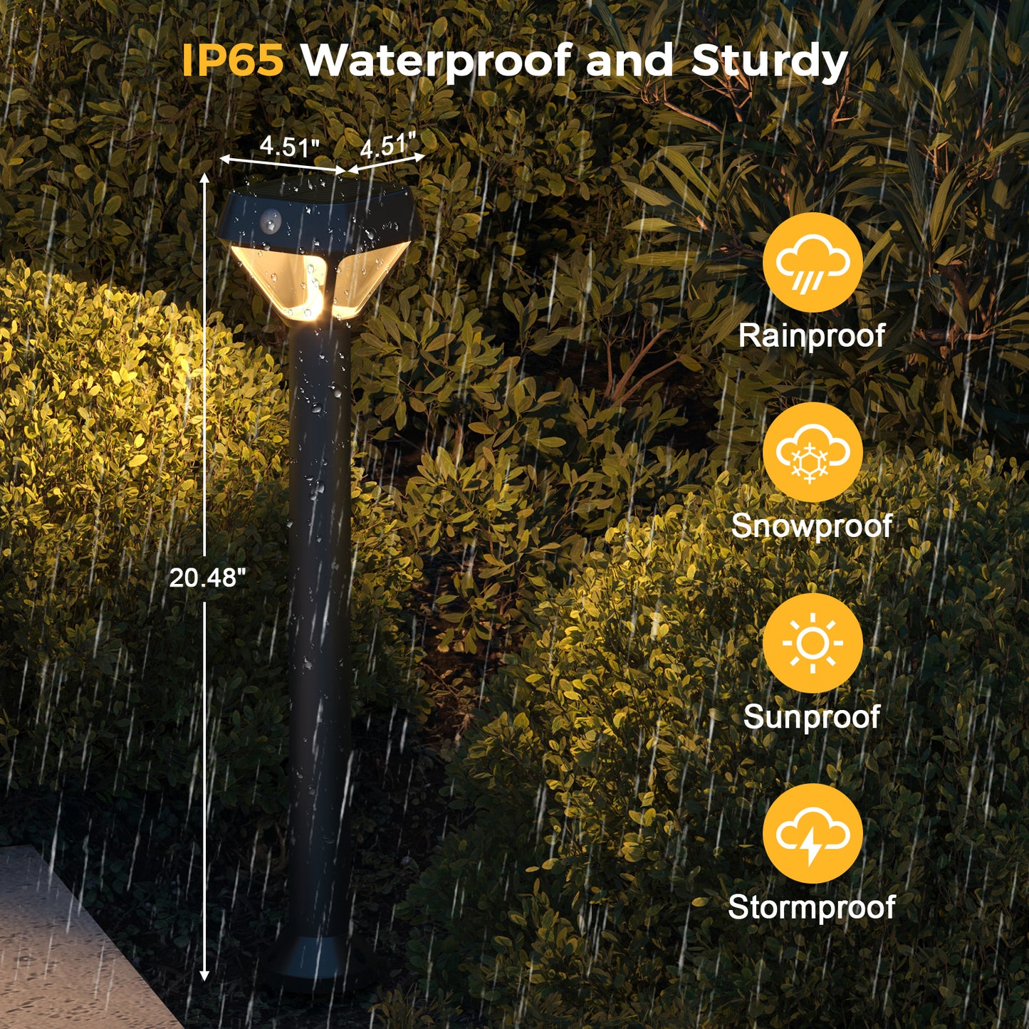 XMCOSY+ Smart Solar Motion Sensor Light - 2 pack & 4 pack (Including Smart Bridge)