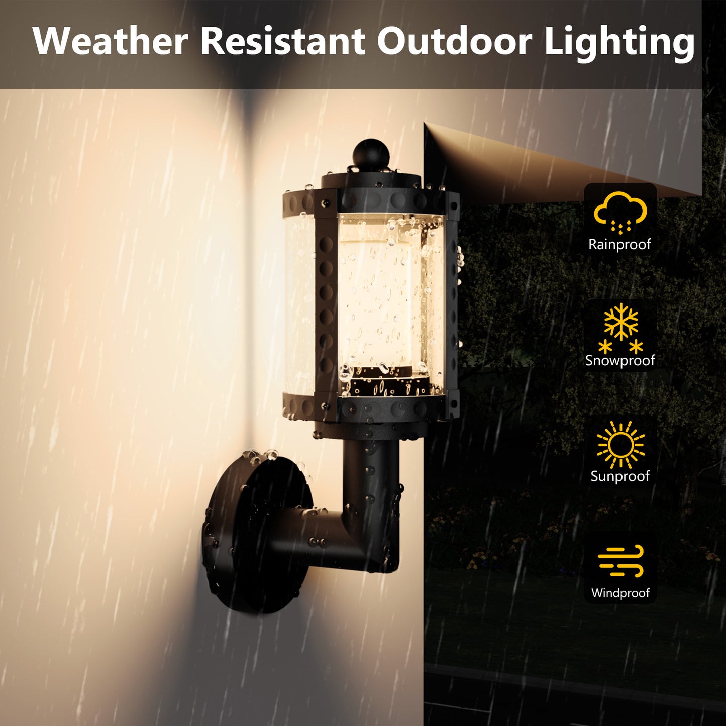 XMCOSY+ Vintage Smart RGBW Outdoor Wall Lights