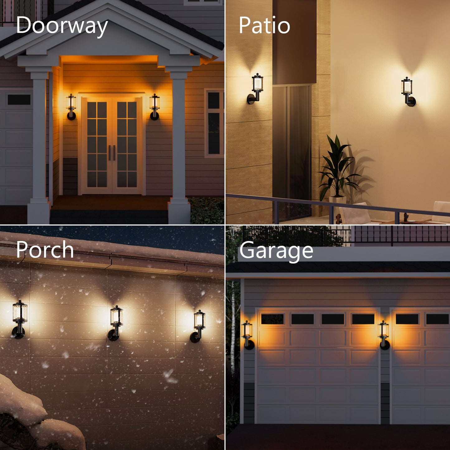 XMCOSY+ Vintage Smart RGBW Outdoor Wall Lights
