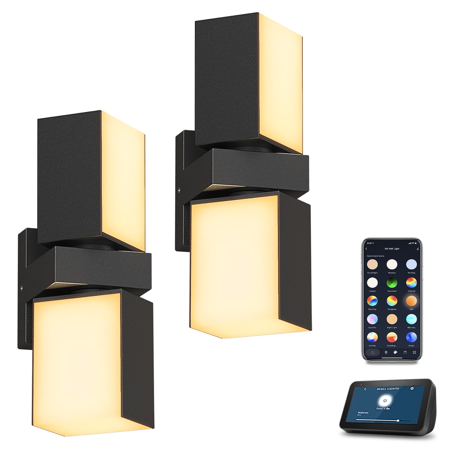 XMCOSY+ Smart Wall Lights RGB & Warm & Cool White