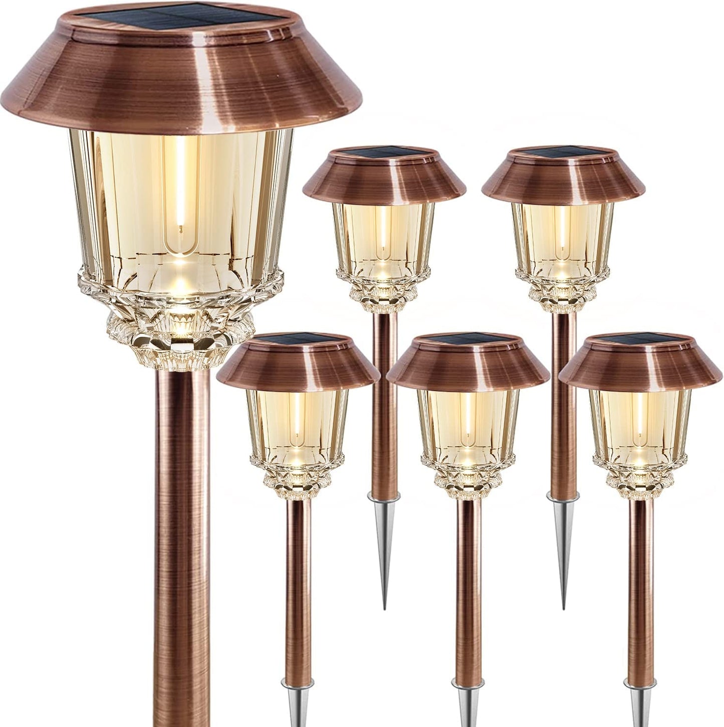 XMCOSY+ Warm White Solar Pathway Lights
