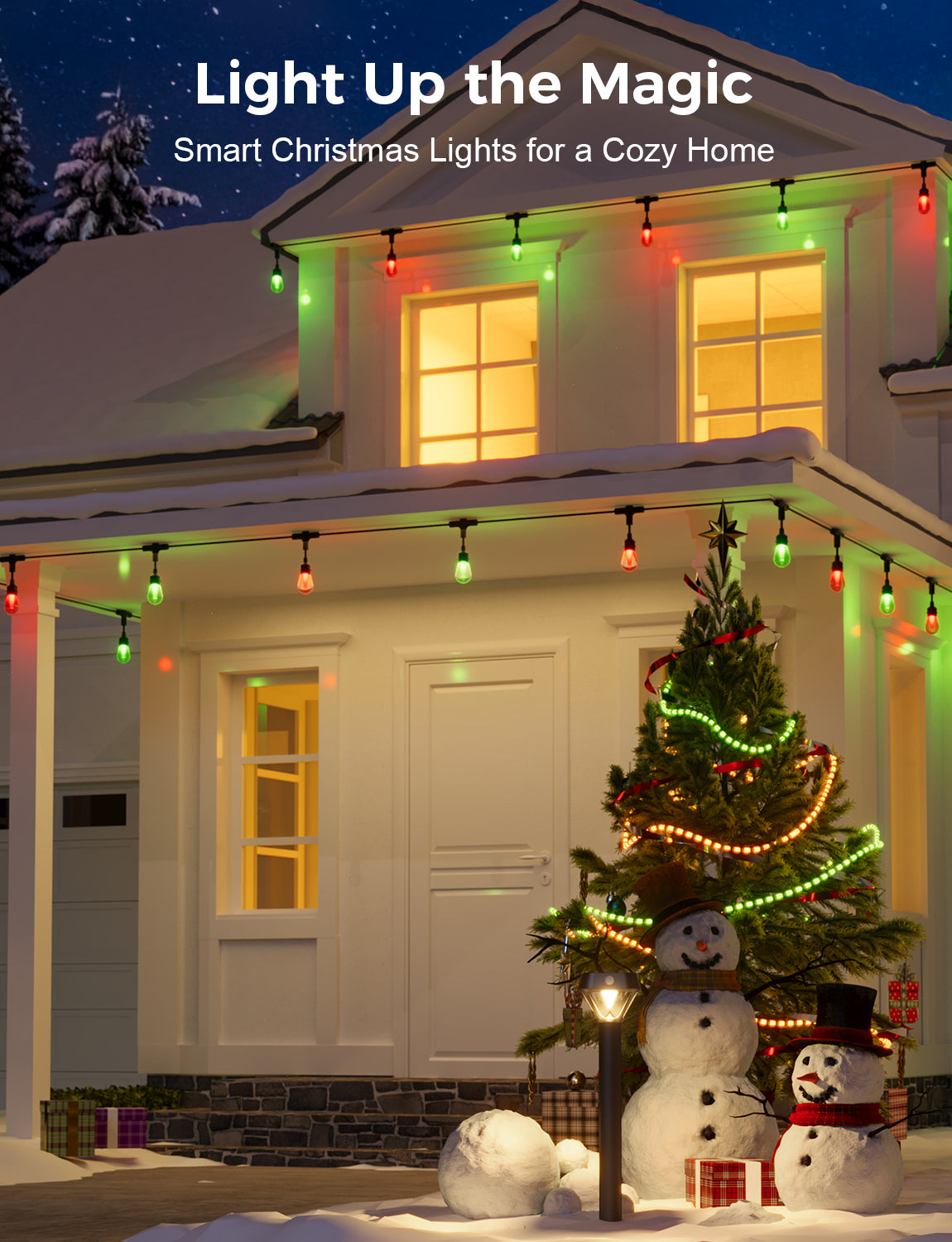 XMCOSY+ Smart Outdoor String Lights RGBCWIC Color Changing – xmcosy