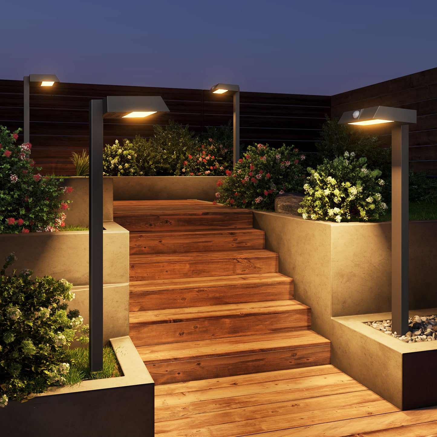 XMCOSY+ All-Metal Motion Solar Path Lights