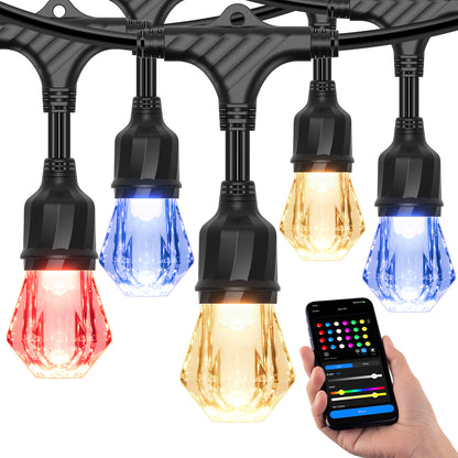 XMCOSY+ Smart Outdoor String Lights