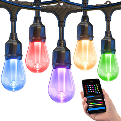 XMCOSY+ Smart Color Changing Outdoor String Lights (RGBCWIC)