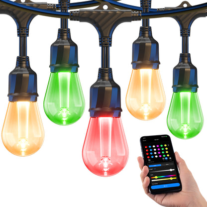 XMCOSY+ Smart Color Changing Outdoor String Lights (RGBCWIC)