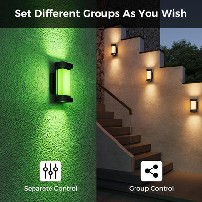 XMCOSY+ Smart Rectangle Wall Lights RGB & Warm & Cool White