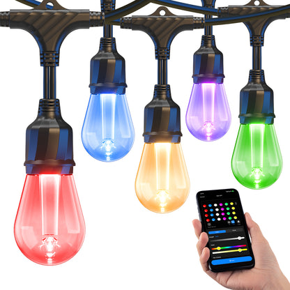XMCOSY+ Smart Color Changing Outdoor String Lights (RGBCWIC)