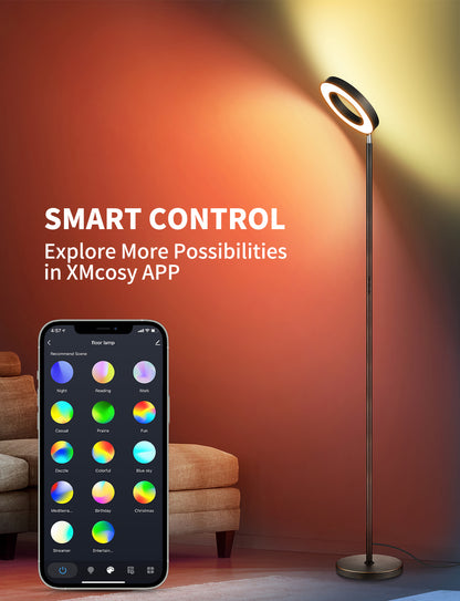 XMCOSY+ Double-Side Lighting Smart Floor Lamp RGBCW