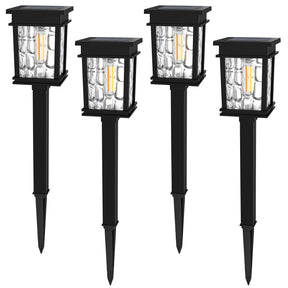 XMCOSY+ Solar Pathway Lights, 50 Lumens (Warm & Cool)