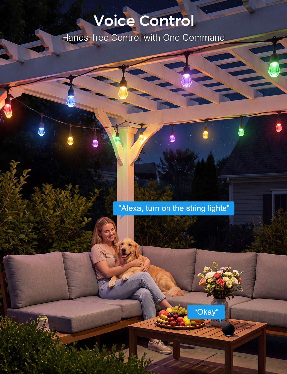 XMCOSY+ Smart Outdoor String Lights