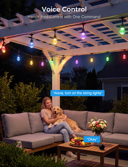 XMCOSY+ Smart Outdoor String Lights