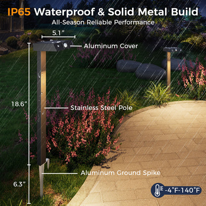 XMCOSY+ All-Metal Motion Solar Path Lights
