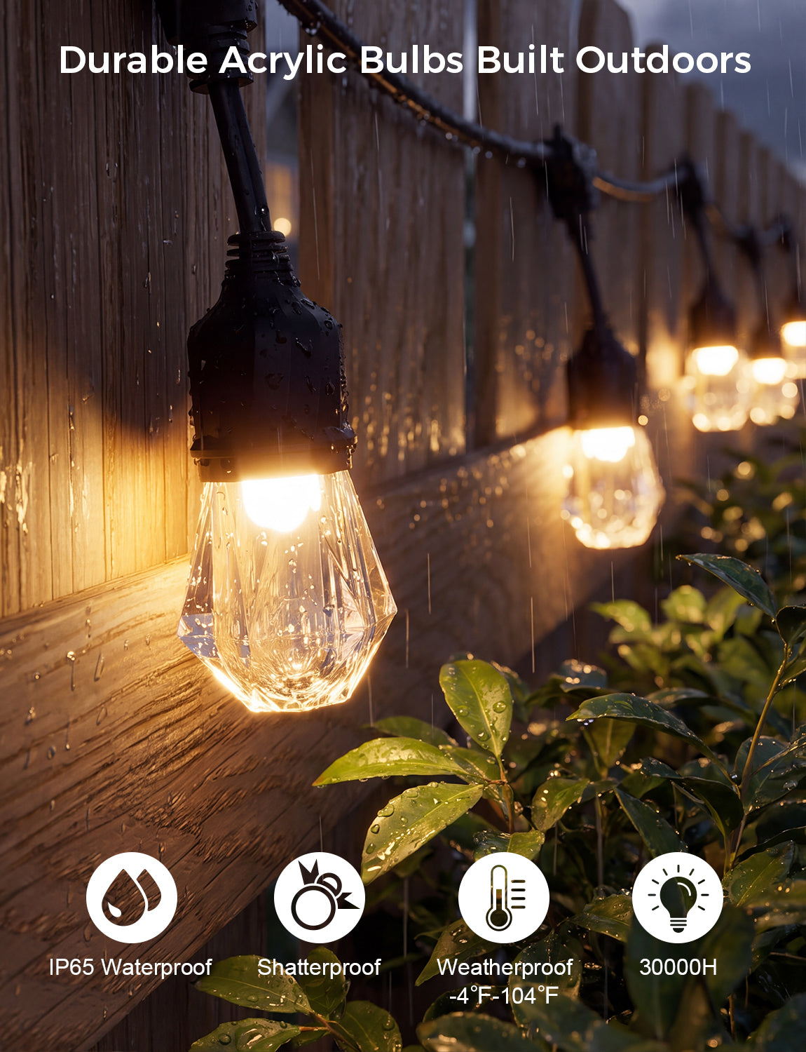 XMCOSY+ Smart Outdoor String Lights