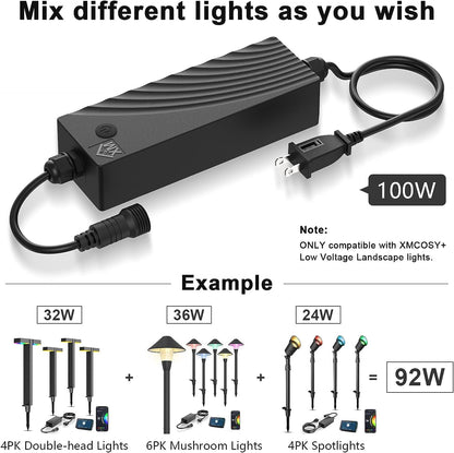 XMCOSY+ Low Voltage Landscape Lights Controller-100W