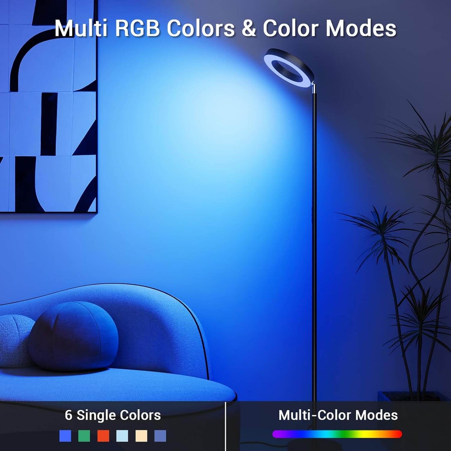 XMCOSY+ Double-Side Lighting Smart Floor Lamp with Remote