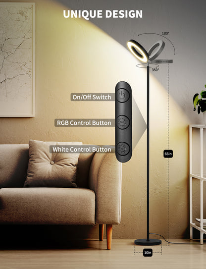 XMCOSY+ Double-Side Lighting Smart Floor Lamp RGBCW