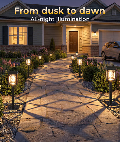 XMCOSY+ Adjustable Solar Path Lights – 3-in-1