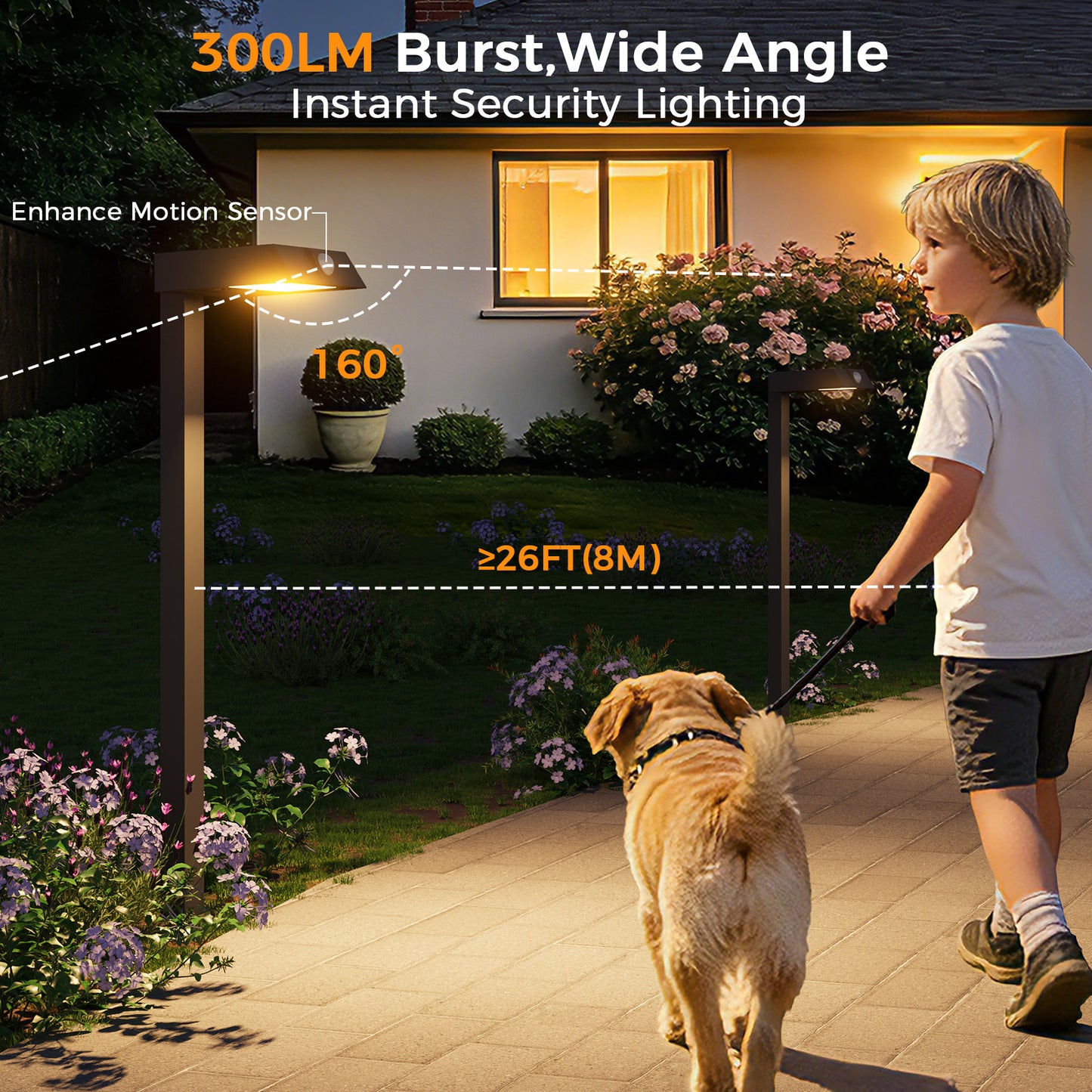 XMCOSY+ All-Metal Motion Solar Path Lights