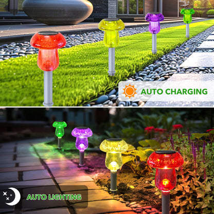 🔥Hot Sale Now🔥XMCOSY+ Waterproof Mushroom Solar Garden Lights- 8 Pack