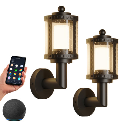 XMCOSY+ Vintage Smart RGBW Outdoor Wall Lights