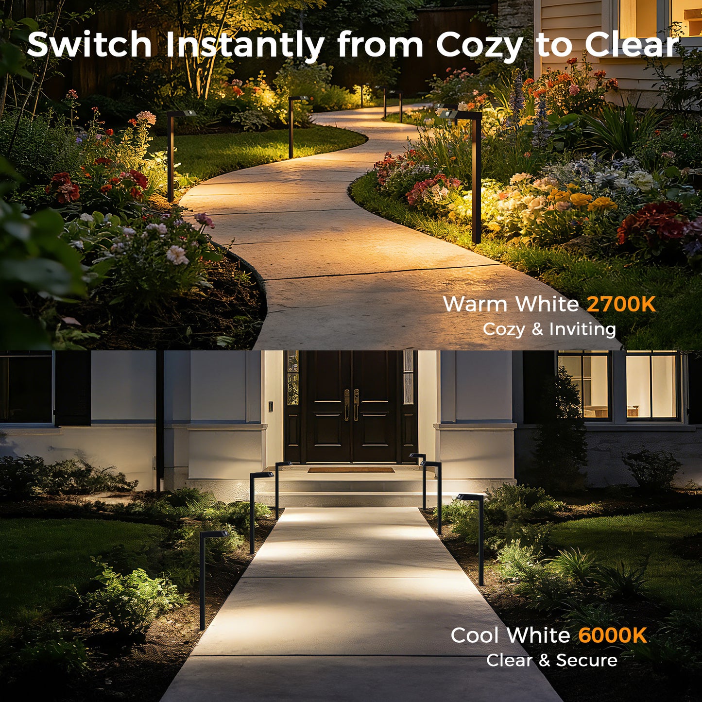XMCOSY+ All-Metal Motion Solar Path Lights