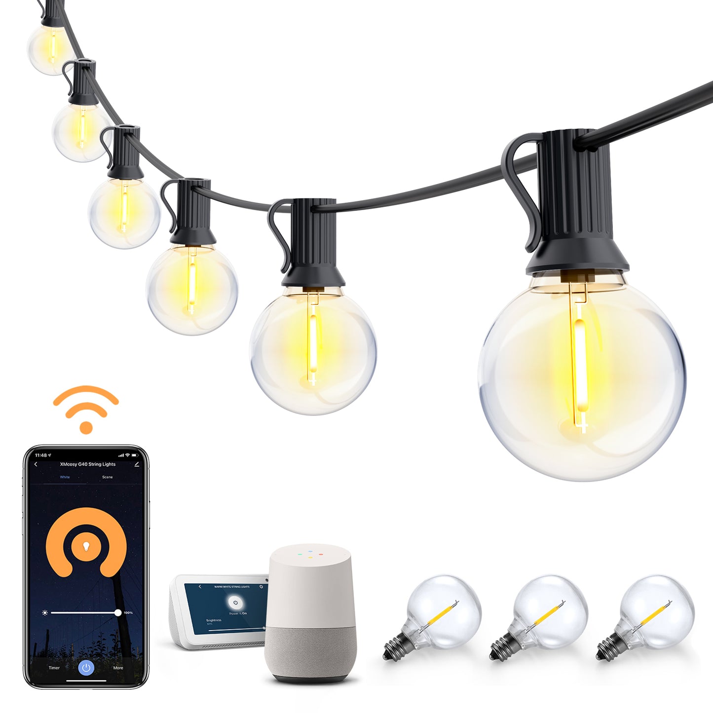 Portable Outdoor Solar Power LED Light Bulb – Warmly