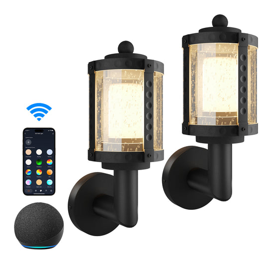 XMCOSY+ Vintage Smart RGBW Outdoor Wall Lights